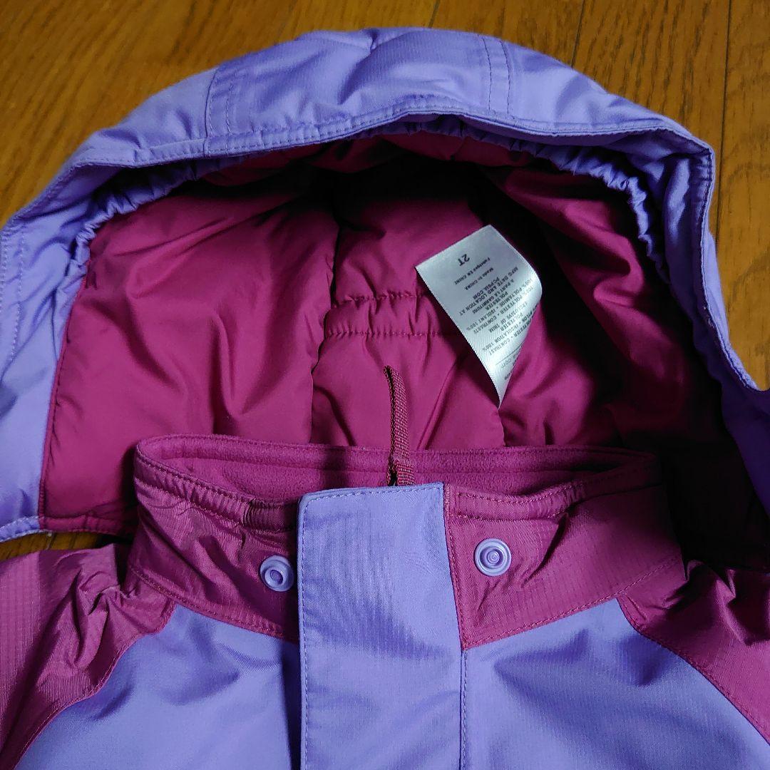 patagonia子ども用スノーボードウェア 紫とピンク