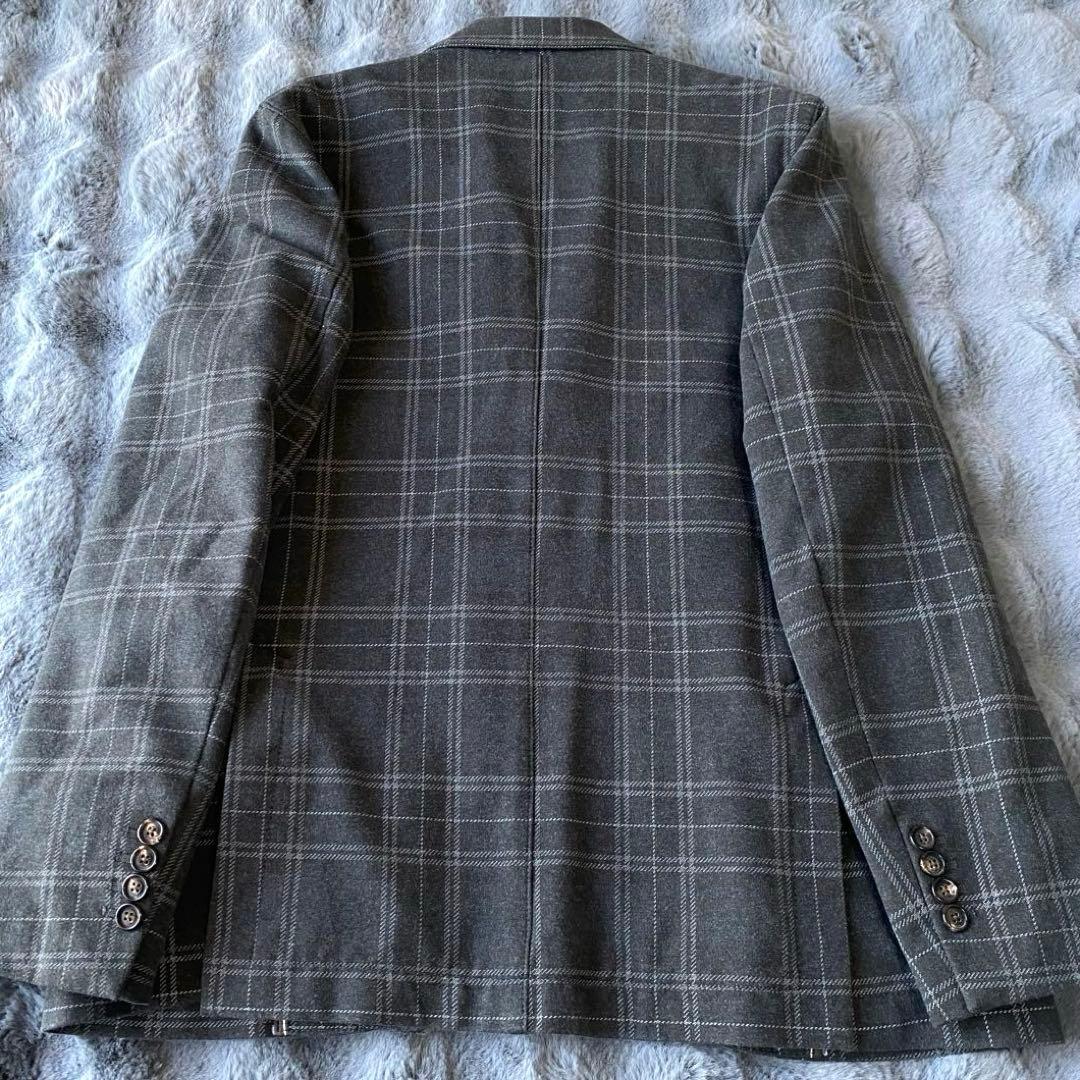 CIRCOLO1901 50サイズ テーラードジャケット チェック グレー XL