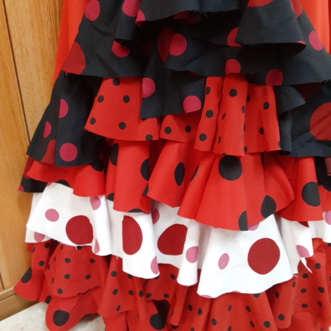 フラメンコ衣装　☆ファルダのみ　＊豪華3段フリル