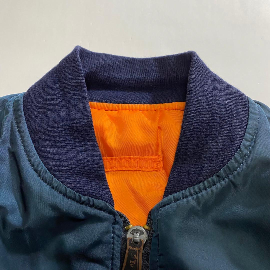 ボロ 雰囲気系 黒タグ 90s USA製 ALPHA アルファ MA-1 短丈