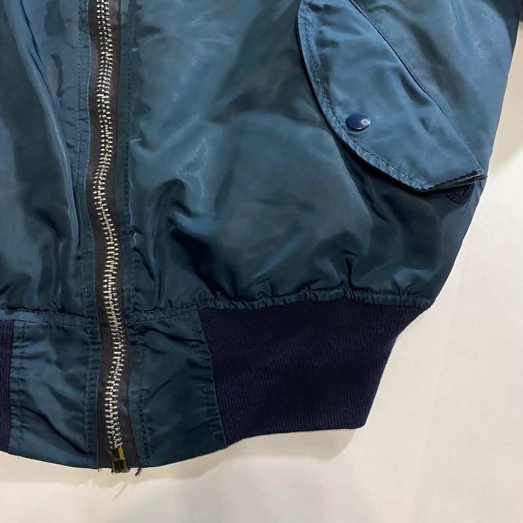 ボロ 雰囲気系 黒タグ 90s USA製 ALPHA アルファ MA-1 短丈