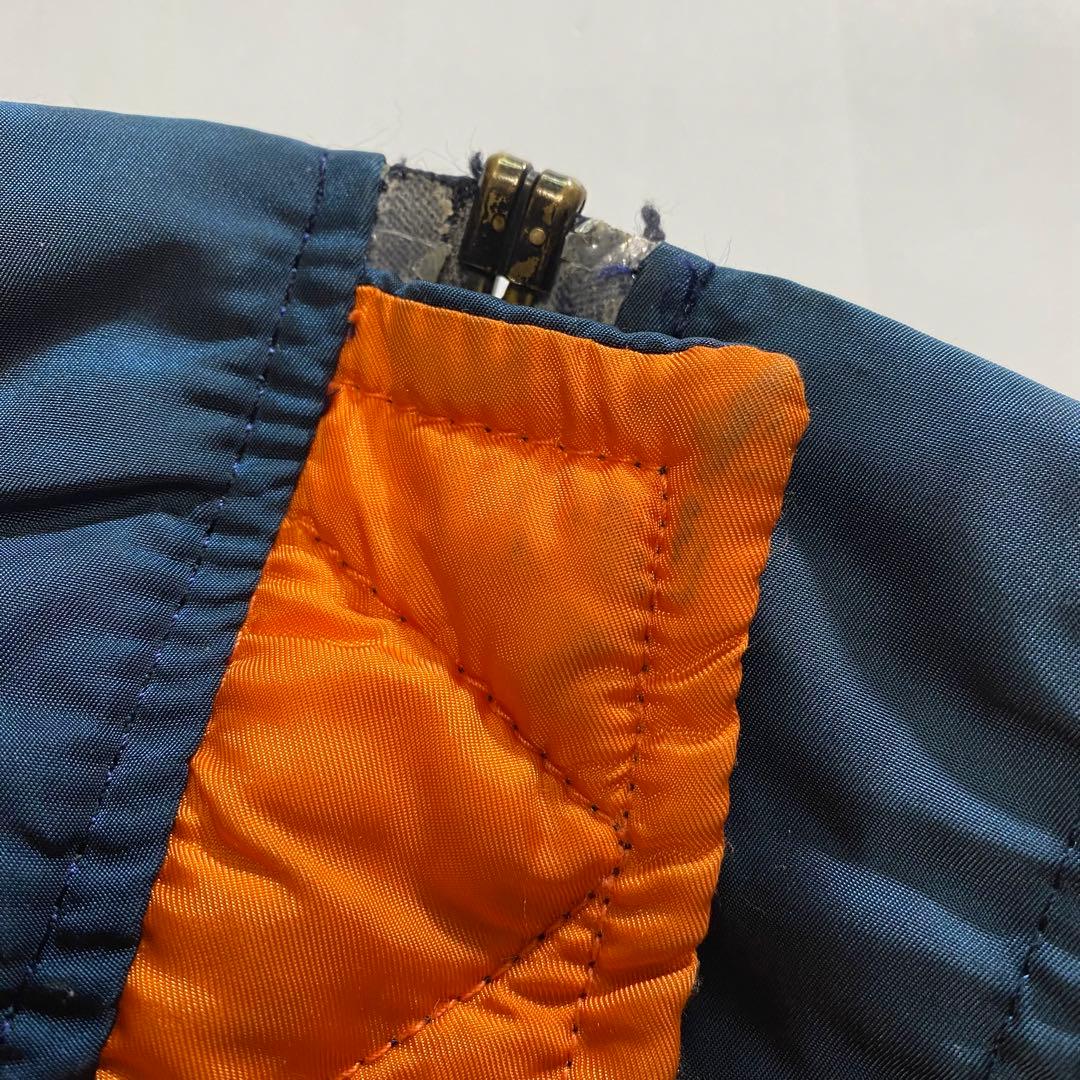 ボロ 雰囲気系 黒タグ 90s USA製 ALPHA アルファ MA-1 短丈