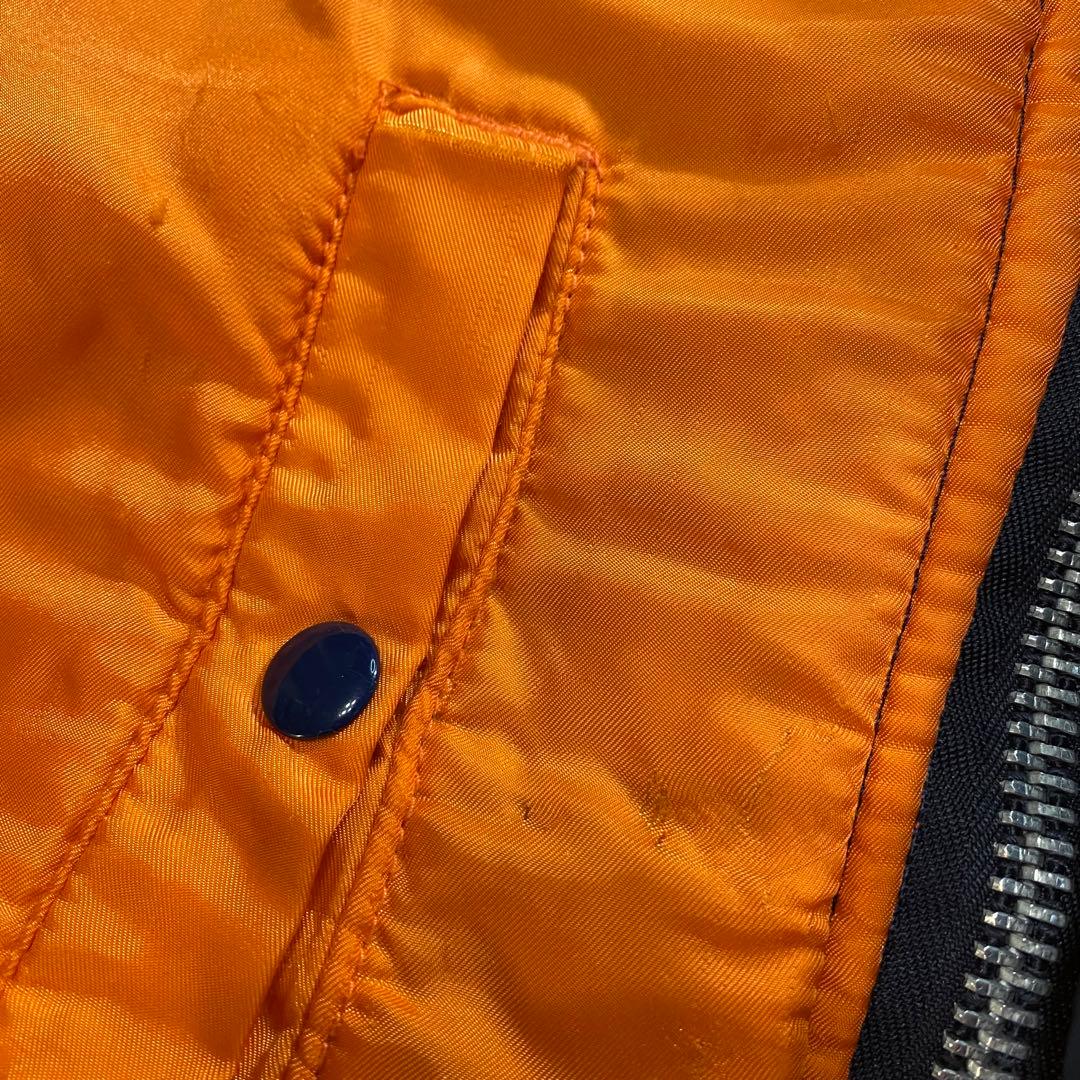 ボロ 雰囲気系 黒タグ 90s USA製 ALPHA アルファ MA-1 短丈