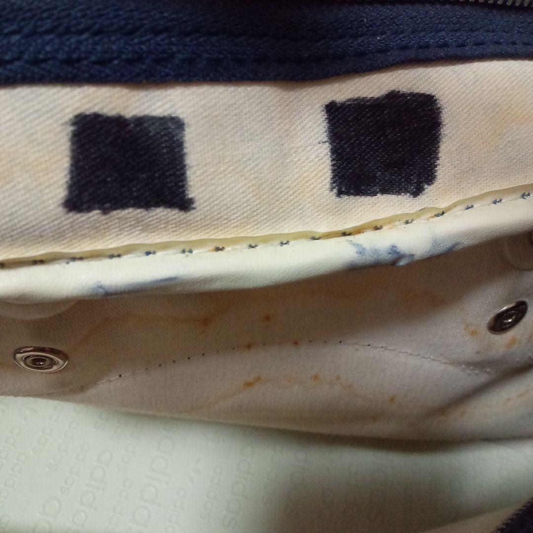 タ*ク様 アディダス ネイビー　エナメル ボストンバッグ ビンテージ　日本製