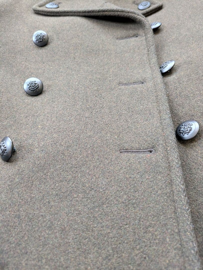 美品　Moonage Devilement グレー ダブルブレストピーコート L