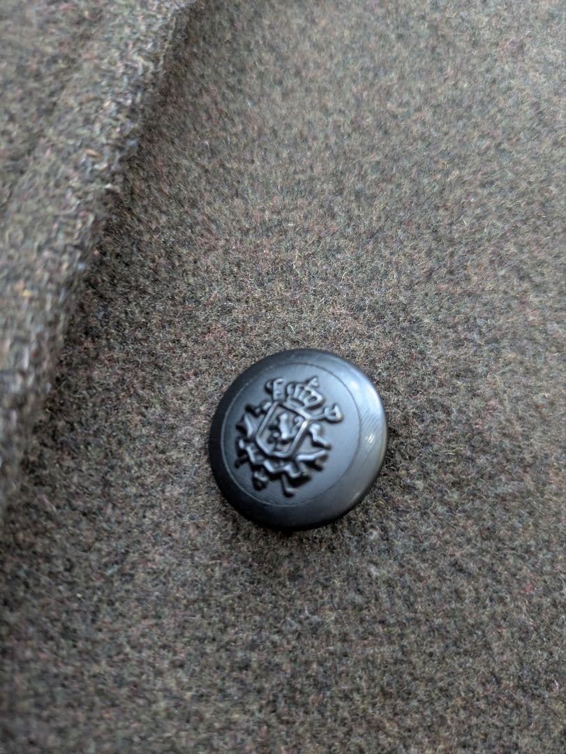 美品　Moonage Devilement グレー ダブルブレストピーコート L