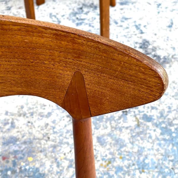 北欧ビンテージ家具　ダイニングチェア　天然木　ファブリック　B