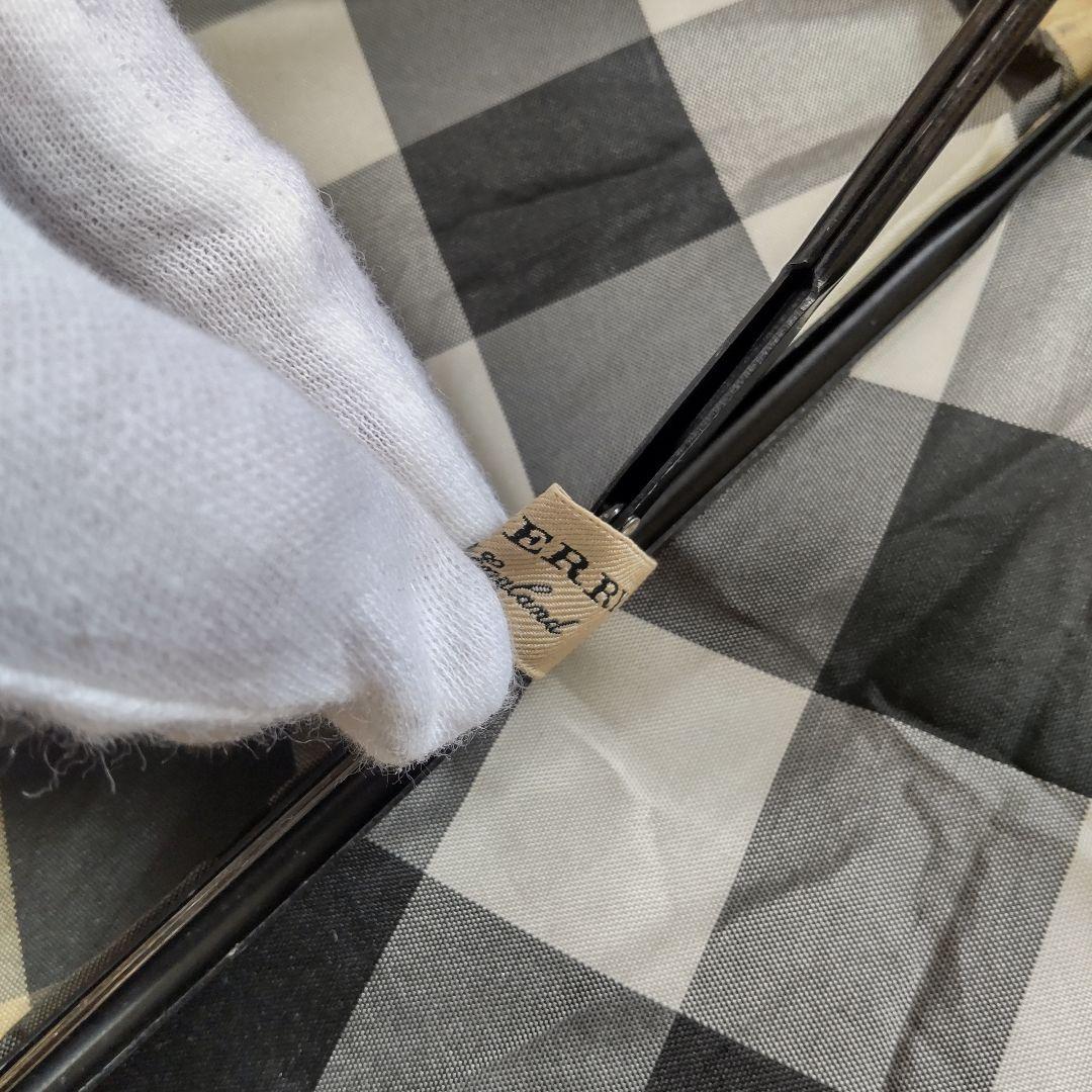 【美品】 BURBERRY バーバリー ノバチェック 折り畳み傘 大きめ 袋付き
