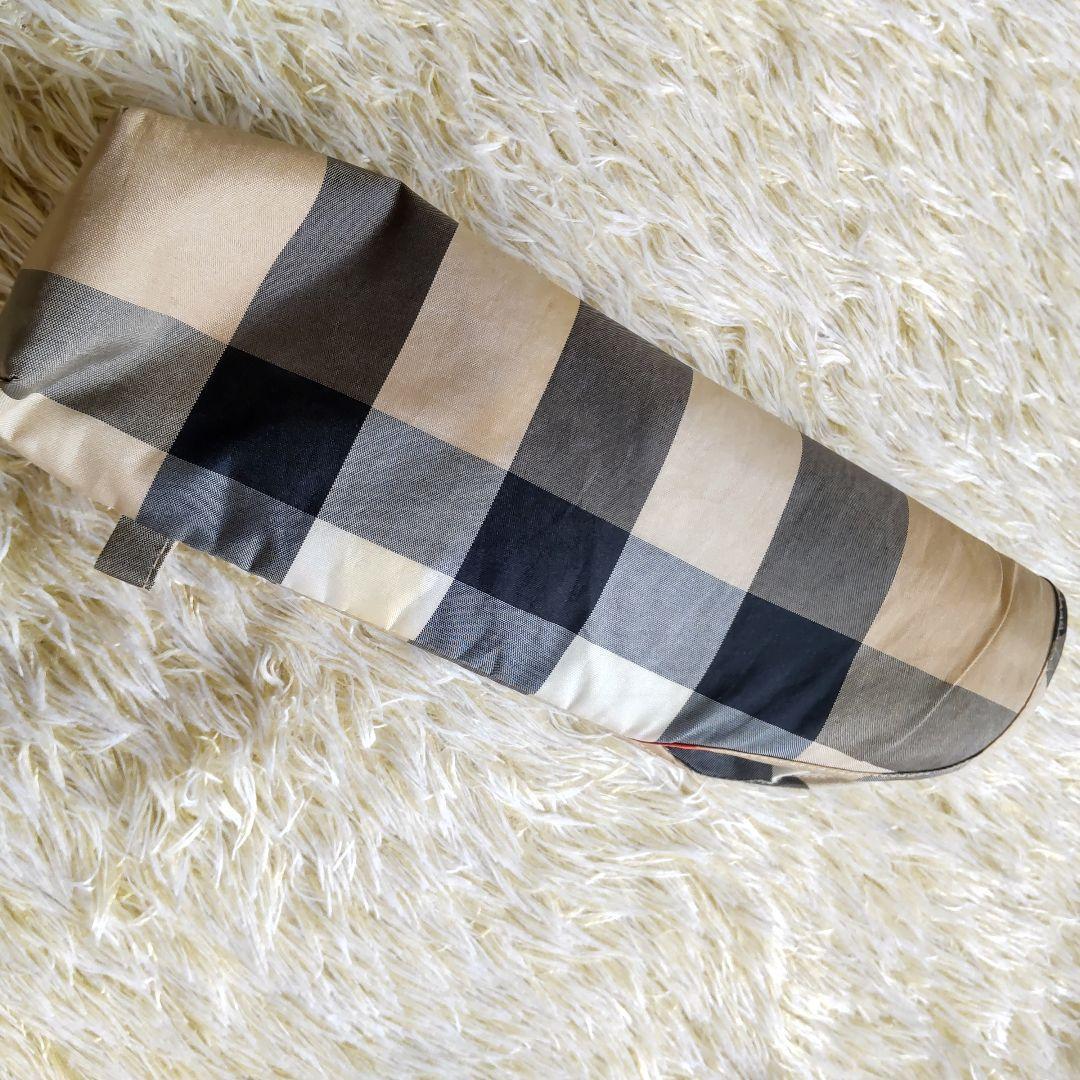 【美品】 BURBERRY バーバリー ノバチェック 折り畳み傘 大きめ 袋付き