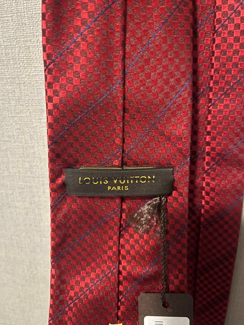 LOUIS VUITTON ネクタイ マイクロダミエ LVロゴ 未使用