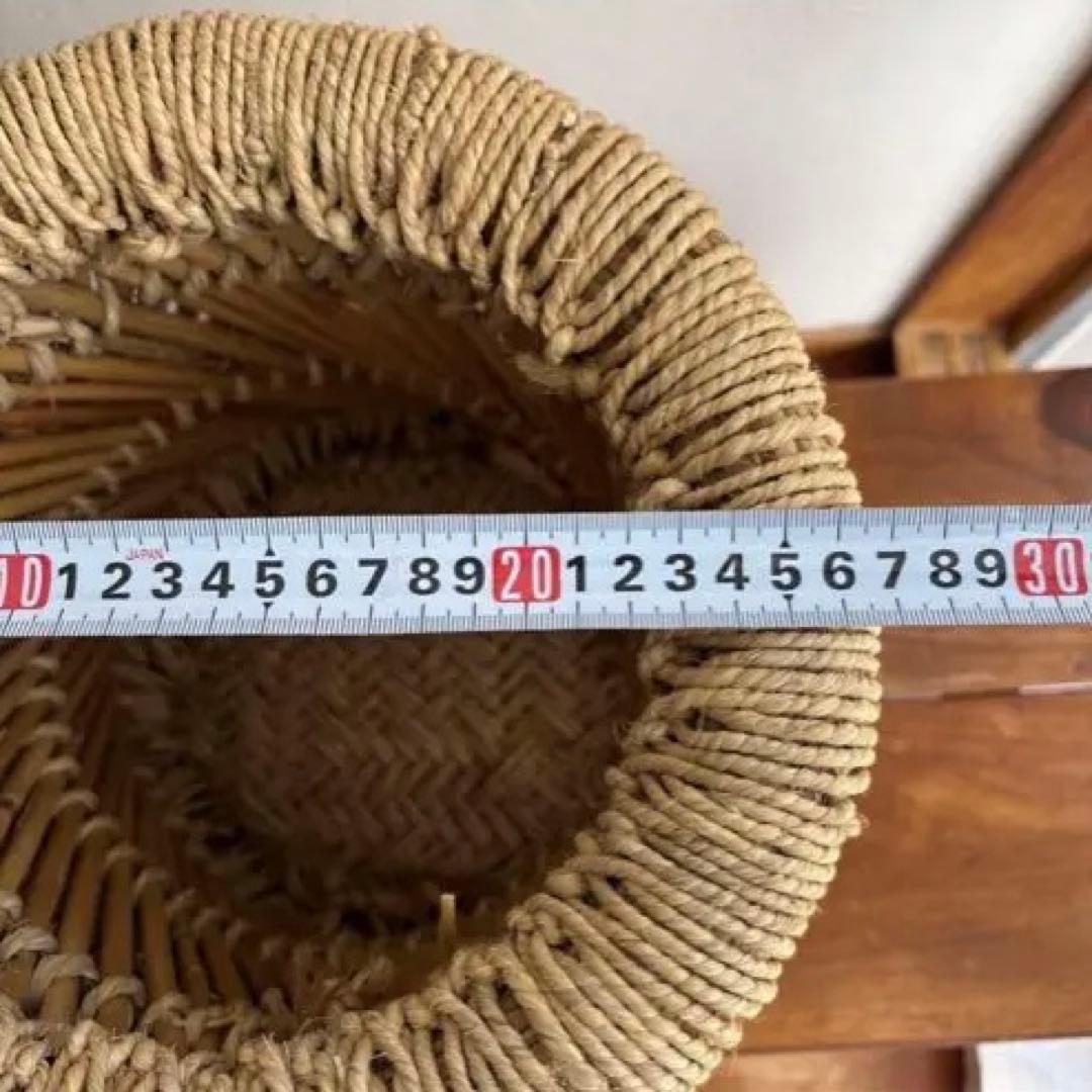 インド　スツール　椅子　2個セット　天然素材　グランピエ　カゴ　India 葛