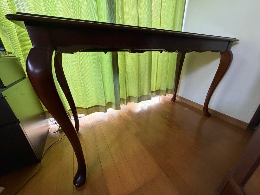 マホガニー 猫足デスク