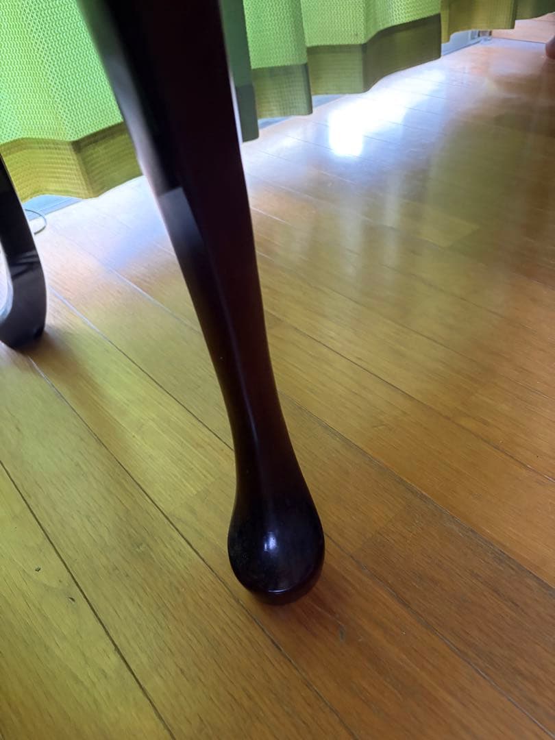 マホガニー 猫足デスク