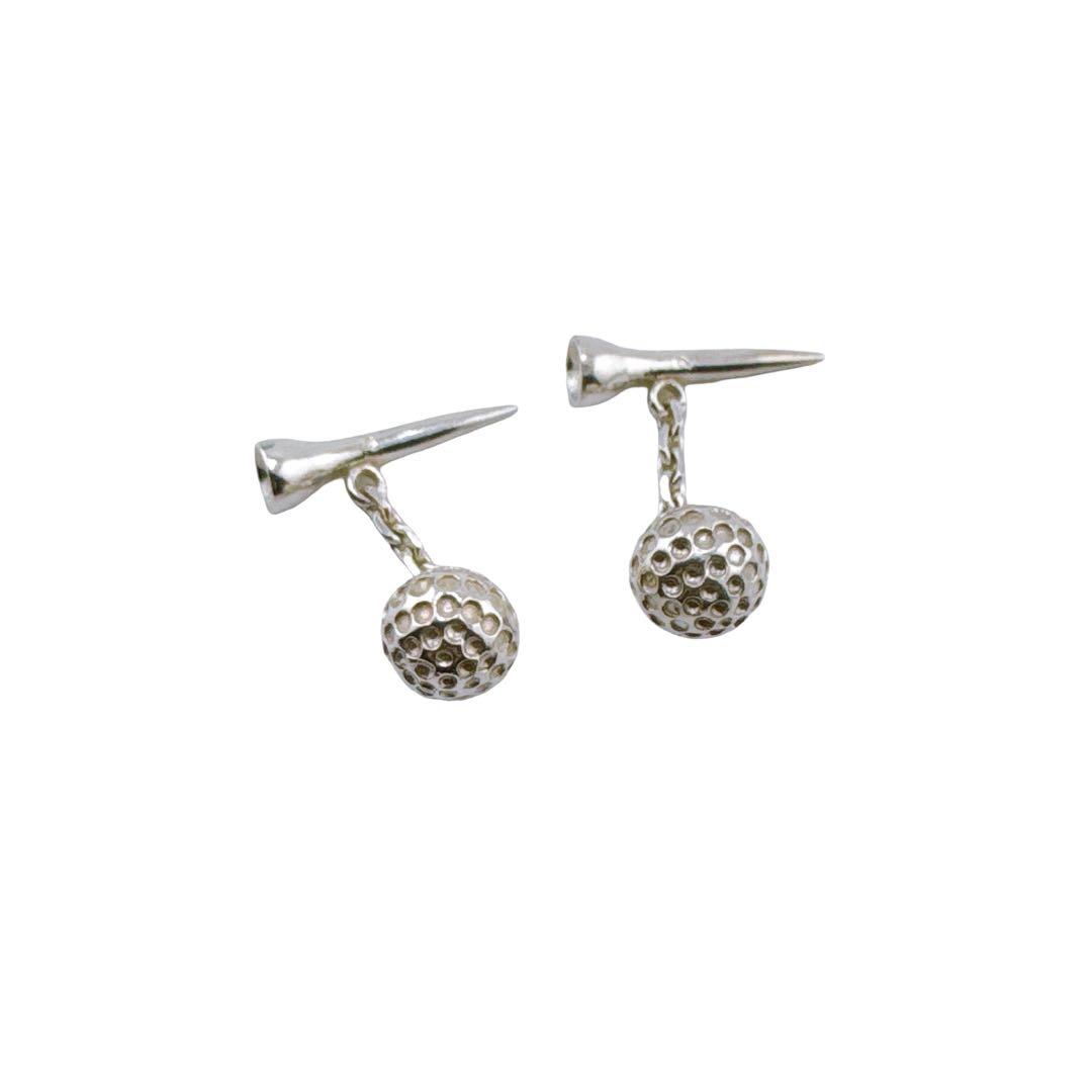 ティファニー ゴルフティー型カフリンクス ボール カフス Sv925 シルバー