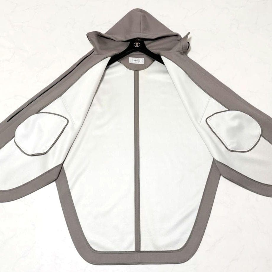美品✨ ADORE　ソフトボンディングフーディーコート　ポンチョ　変形　38