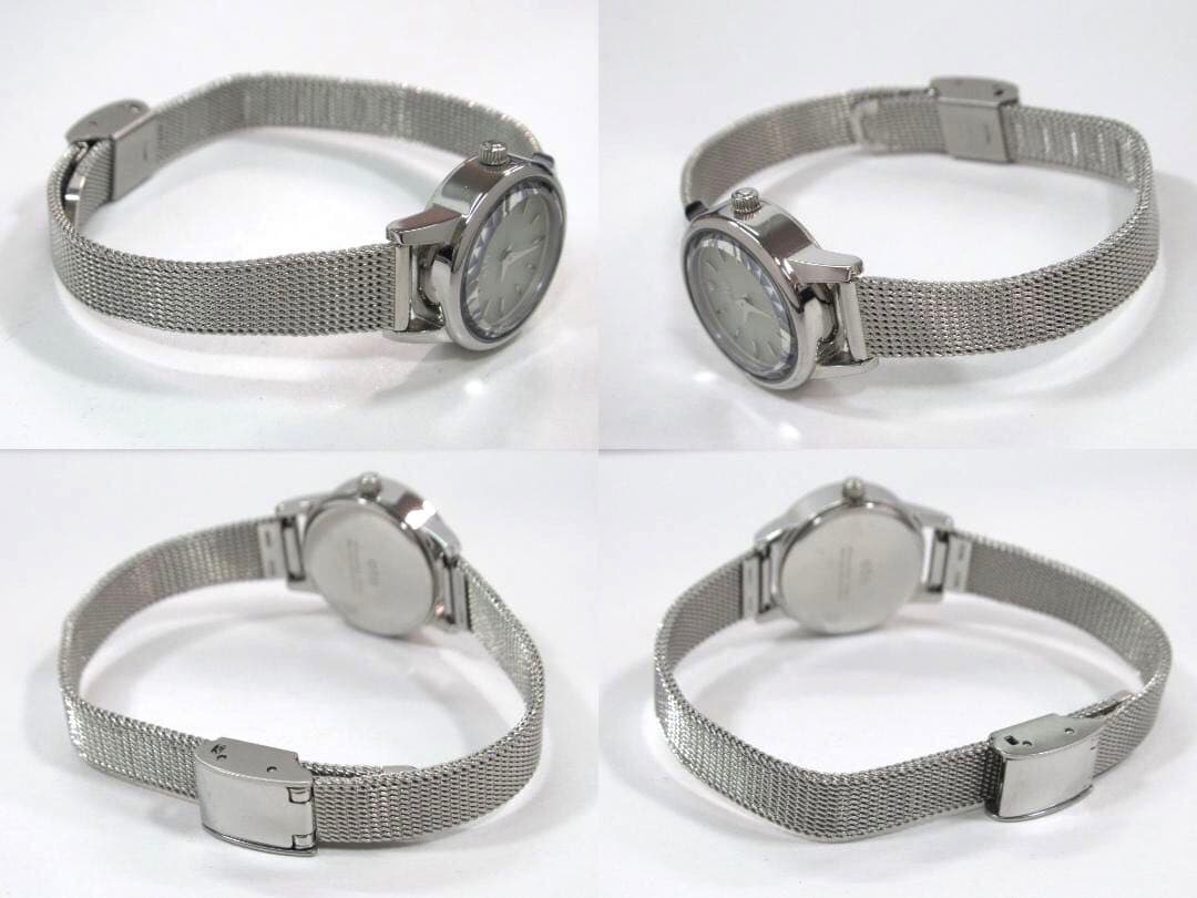 エテ ete ソーラーウォッチ 腕時計 レディース メッシュベルト シルバー