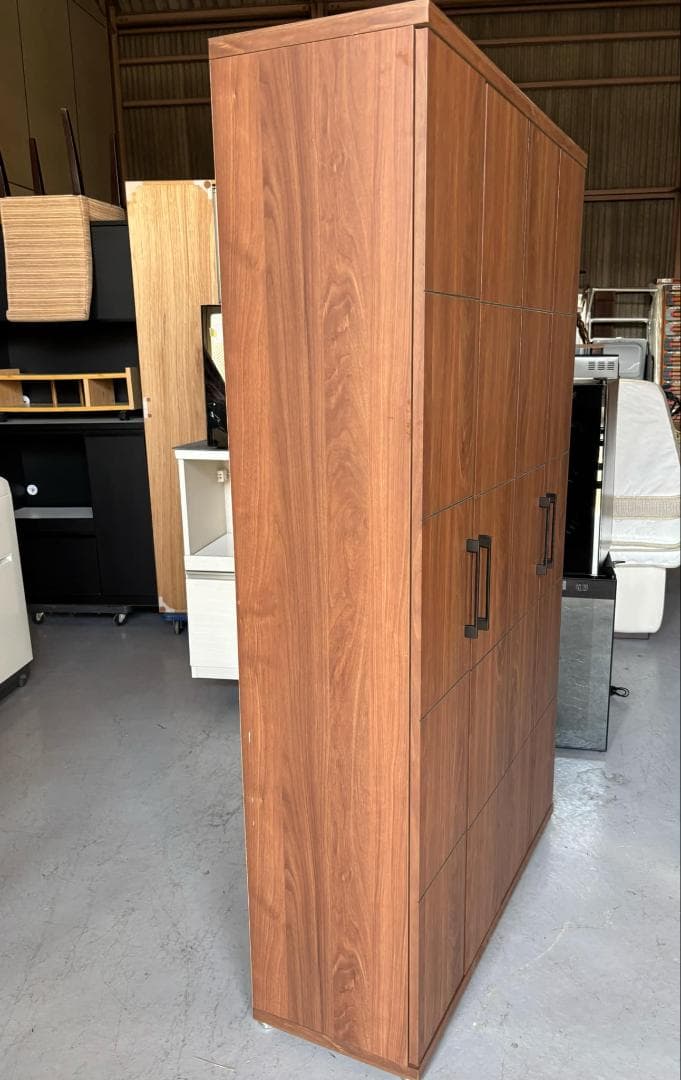 国産 シューズボックス、下駄箱、幅105cm 30足収納可能、Used/キレイ