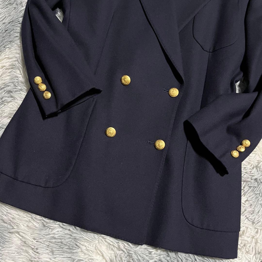 美品　Burberrys 紺ブレ　テーラードジャケット　　金ボタン　9AR