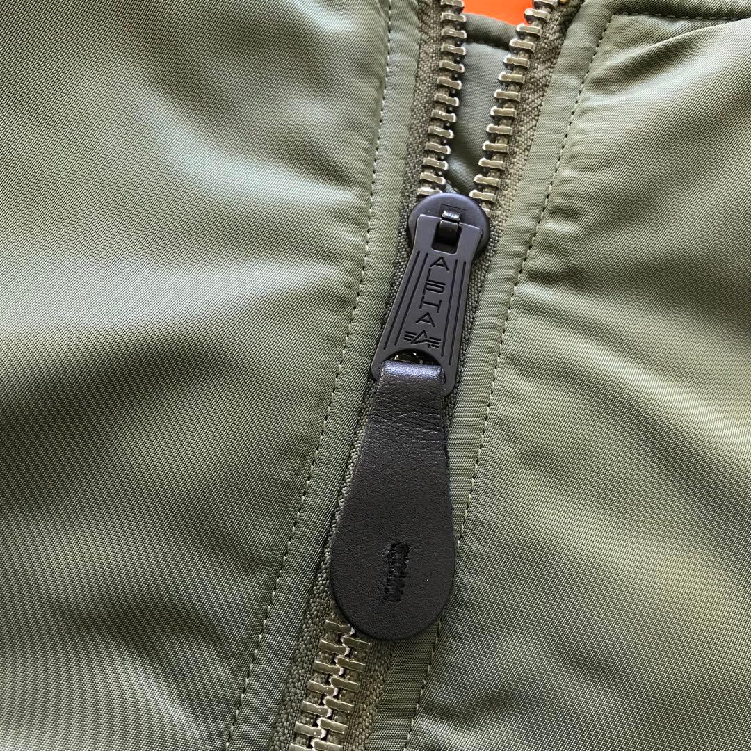 ALPHA MA-1 フライトジャケット 美品 中綿 カーキ M