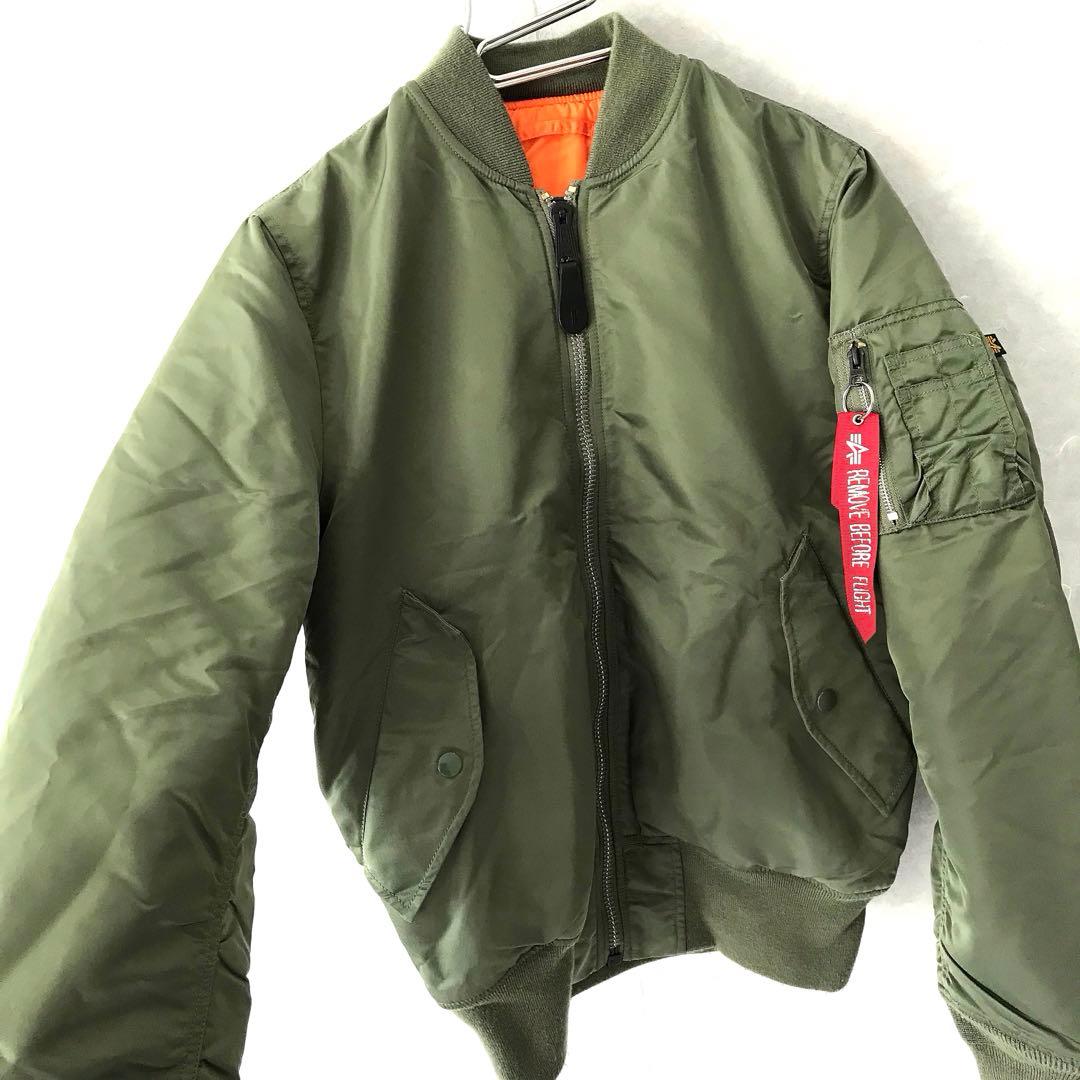 ALPHA MA-1 フライトジャケット 美品 中綿 カーキ M