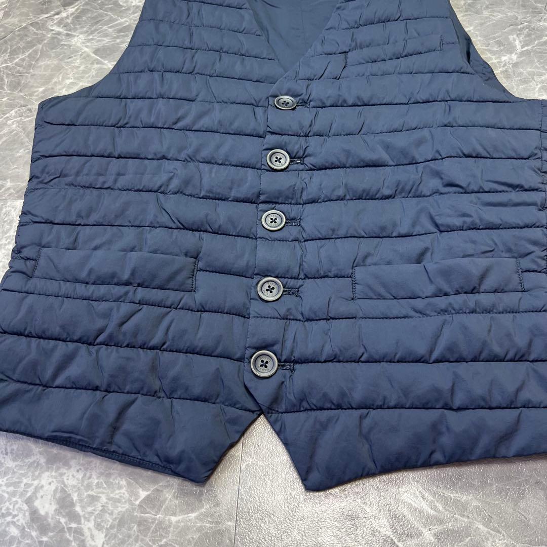 美品　ヘルノ　ダウンベスト　ジレ　軽量　IN-TECH ネイビー M　メンズ