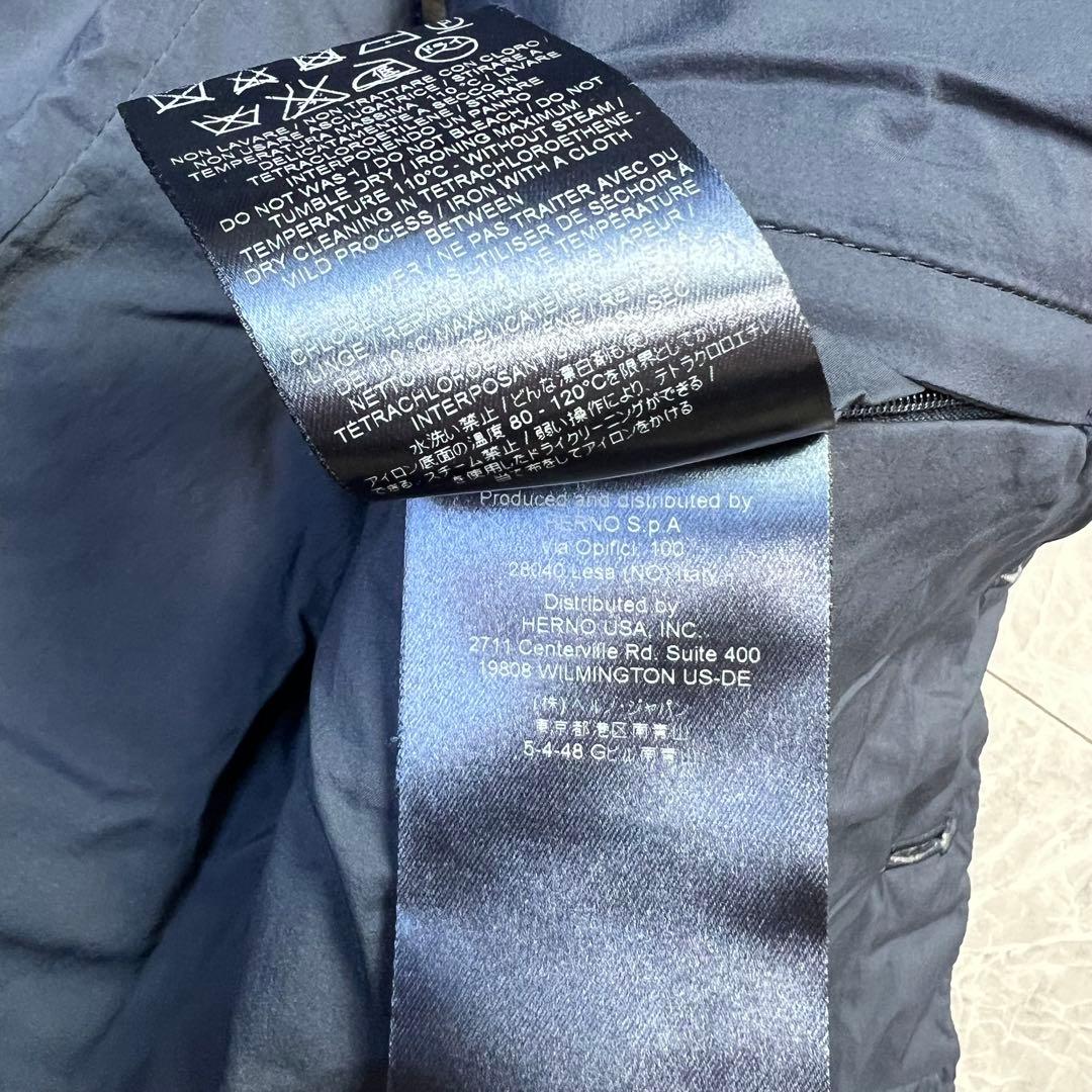 美品　ヘルノ　ダウンベスト　ジレ　軽量　IN-TECH ネイビー M　メンズ