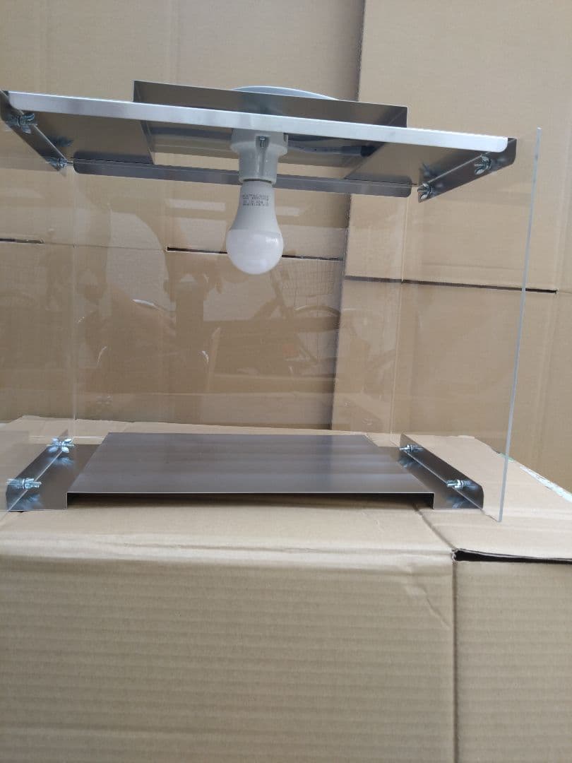 キズあり アクリル製　食品ショーケース　電球色LED付　焼鳥　ホットドックお祭り