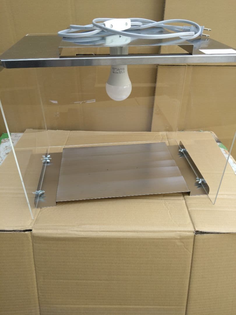 キズあり アクリル製　食品ショーケース　電球色LED付　焼鳥　ホットドックお祭り