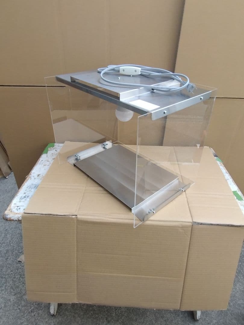 キズあり アクリル製　食品ショーケース　電球色LED付　焼鳥　ホットドックお祭り