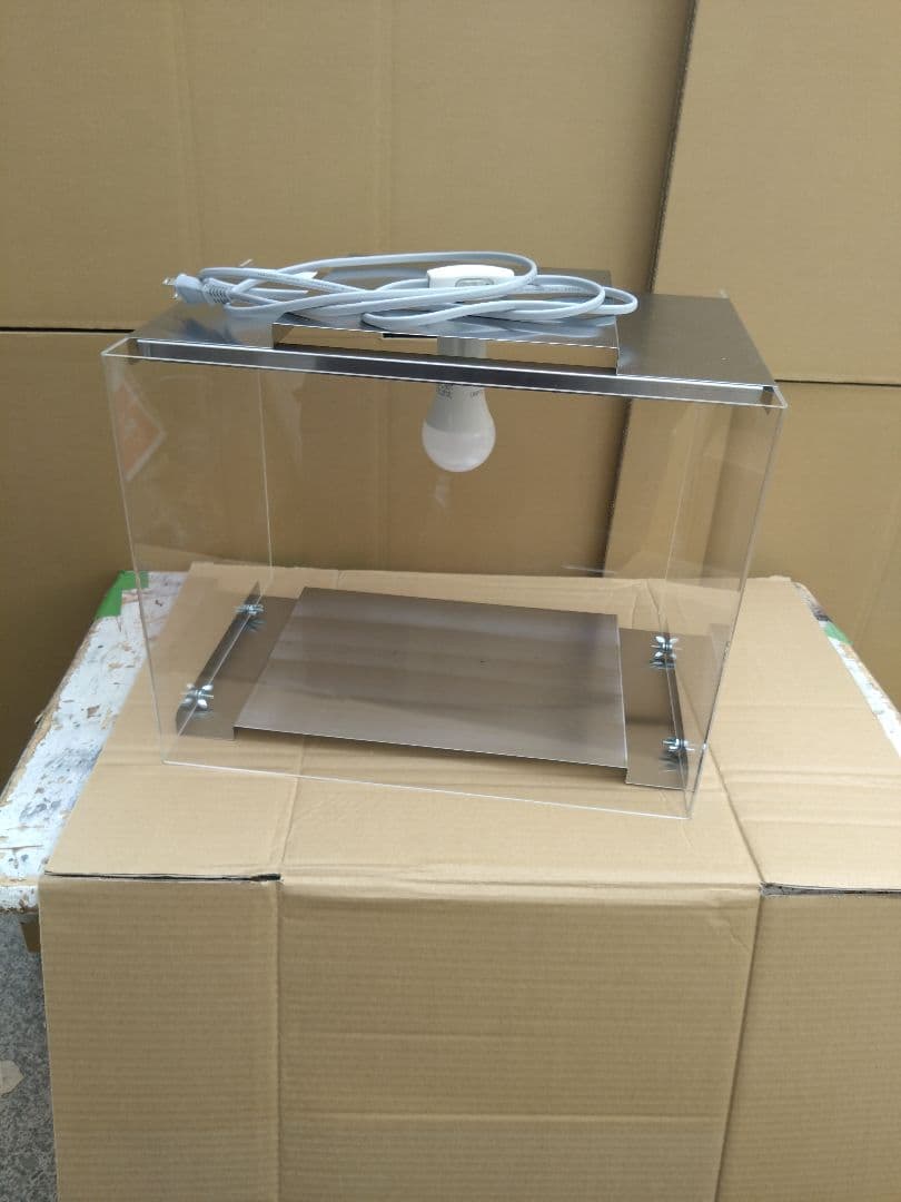 キズあり アクリル製　食品ショーケース　電球色LED付　焼鳥　ホットドックお祭り