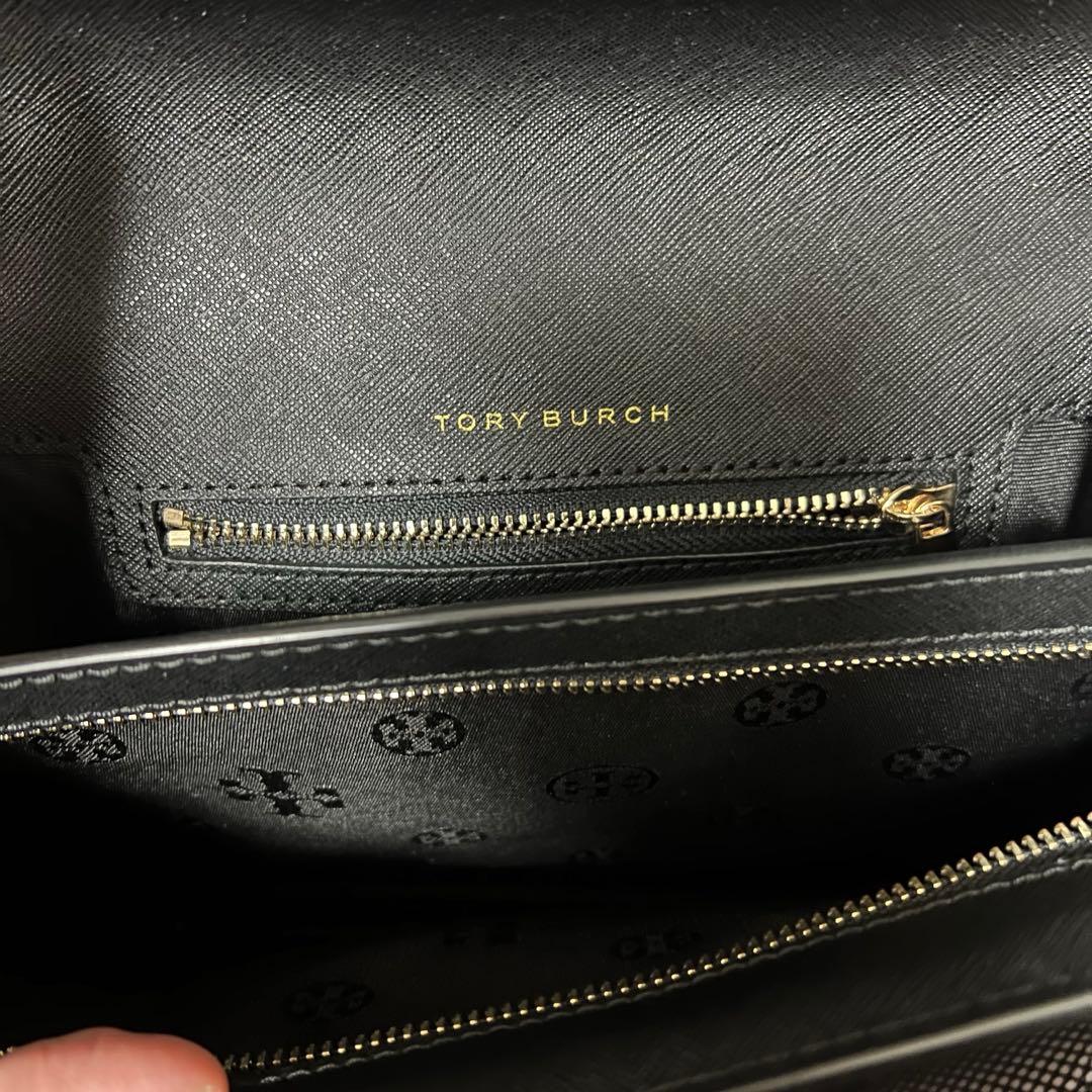 トリーバーチ　ショルダーバッグ 2way エマーソン　レザー　ブラック