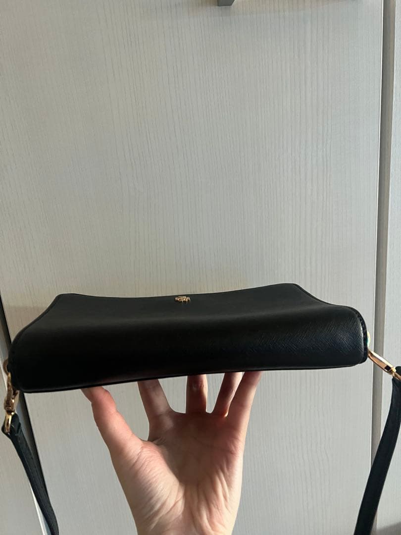 トリーバーチ　ショルダーバッグ 2way エマーソン　レザー　ブラック