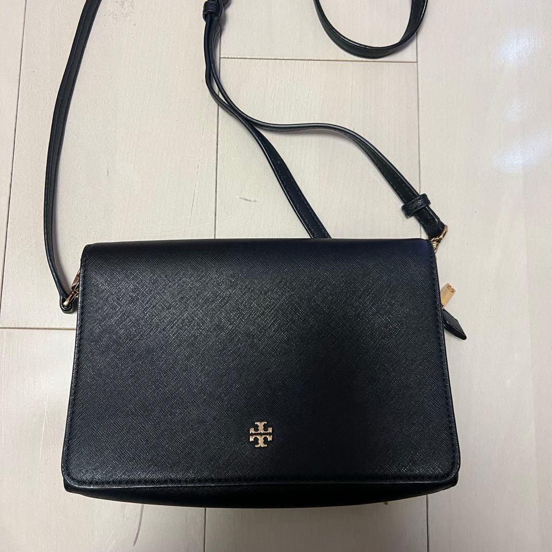 トリーバーチ　ショルダーバッグ 2way エマーソン　レザー　ブラック