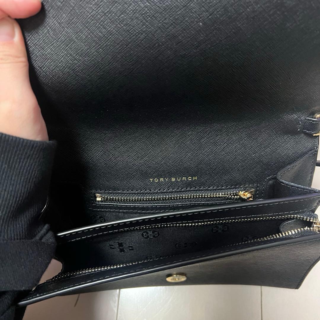 トリーバーチ　ショルダーバッグ 2way エマーソン　レザー　ブラック