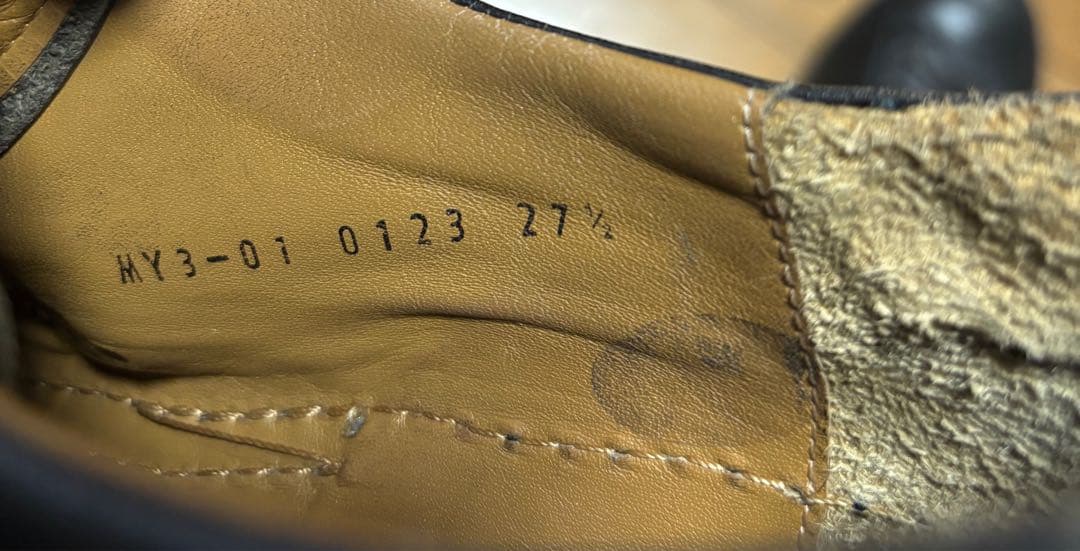 初期MIHARA YASUHIROレザースニーカー 黒 27.5