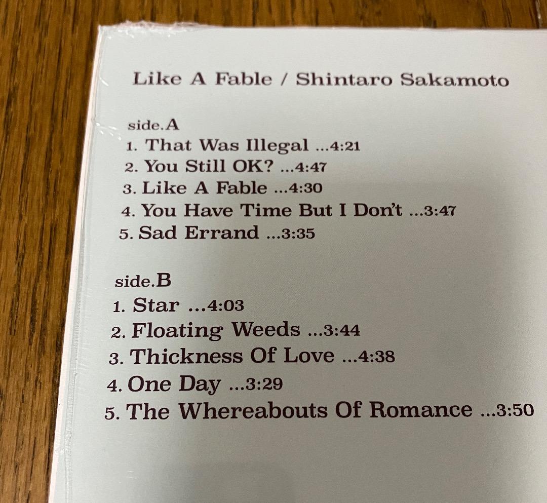 坂本慎太郎 / 物語のように Like A Fable レコード 新品