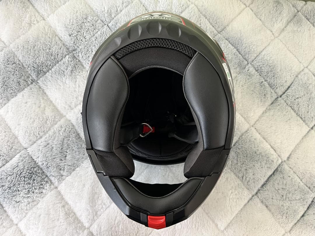 OGK KABUTOシステムヘルメットRYUKI ENERGYブラックレッドＬ