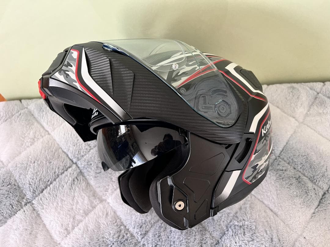 OGK KABUTOシステムヘルメットRYUKI ENERGYブラックレッドＬ