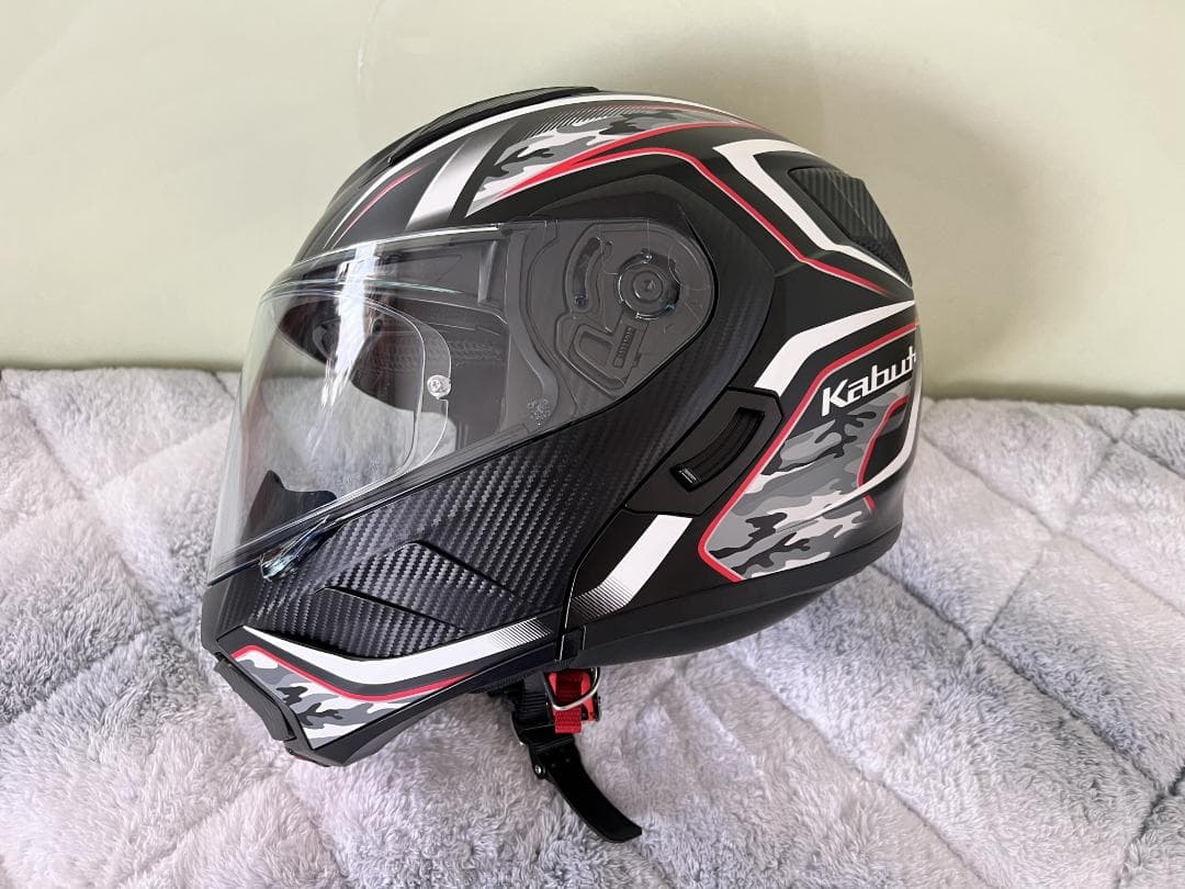 OGK KABUTOシステムヘルメットRYUKI ENERGYブラックレッドＬ