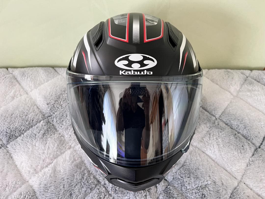 OGK KABUTOシステムヘルメットRYUKI ENERGYブラックレッドＬ