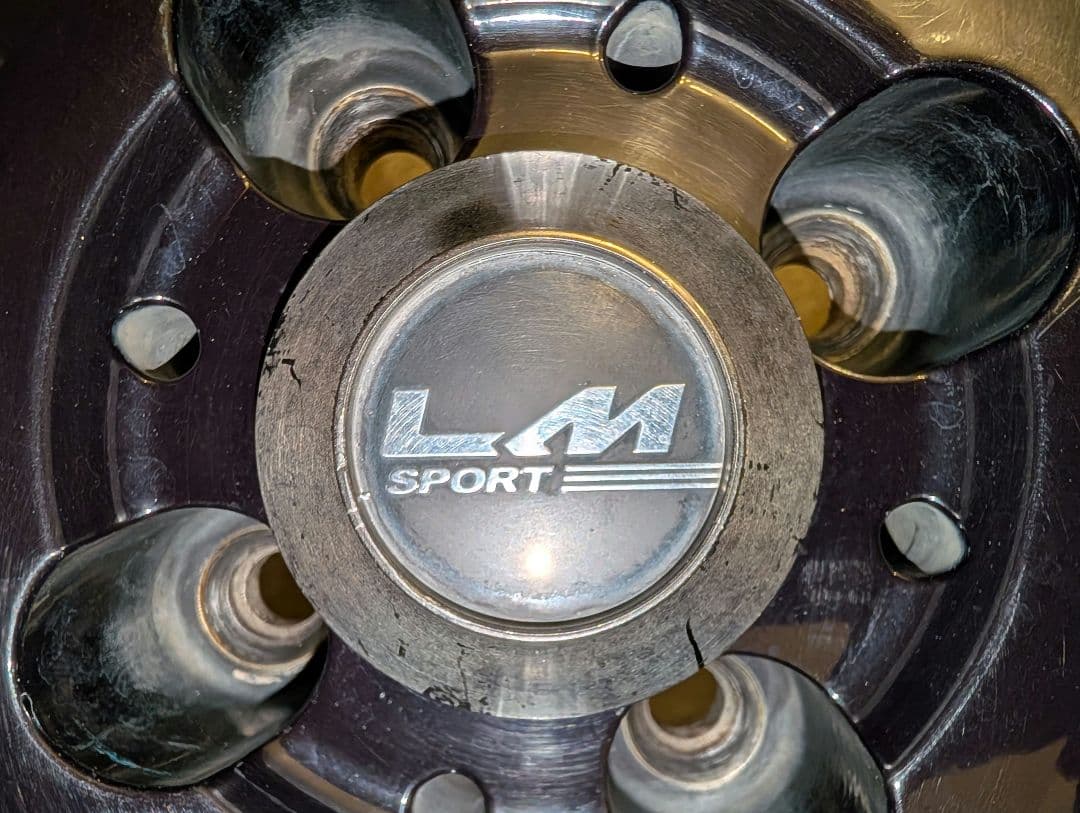 トヨタAQUAなど LM SPORT 15インチホイール4本 ブラック/ブルー