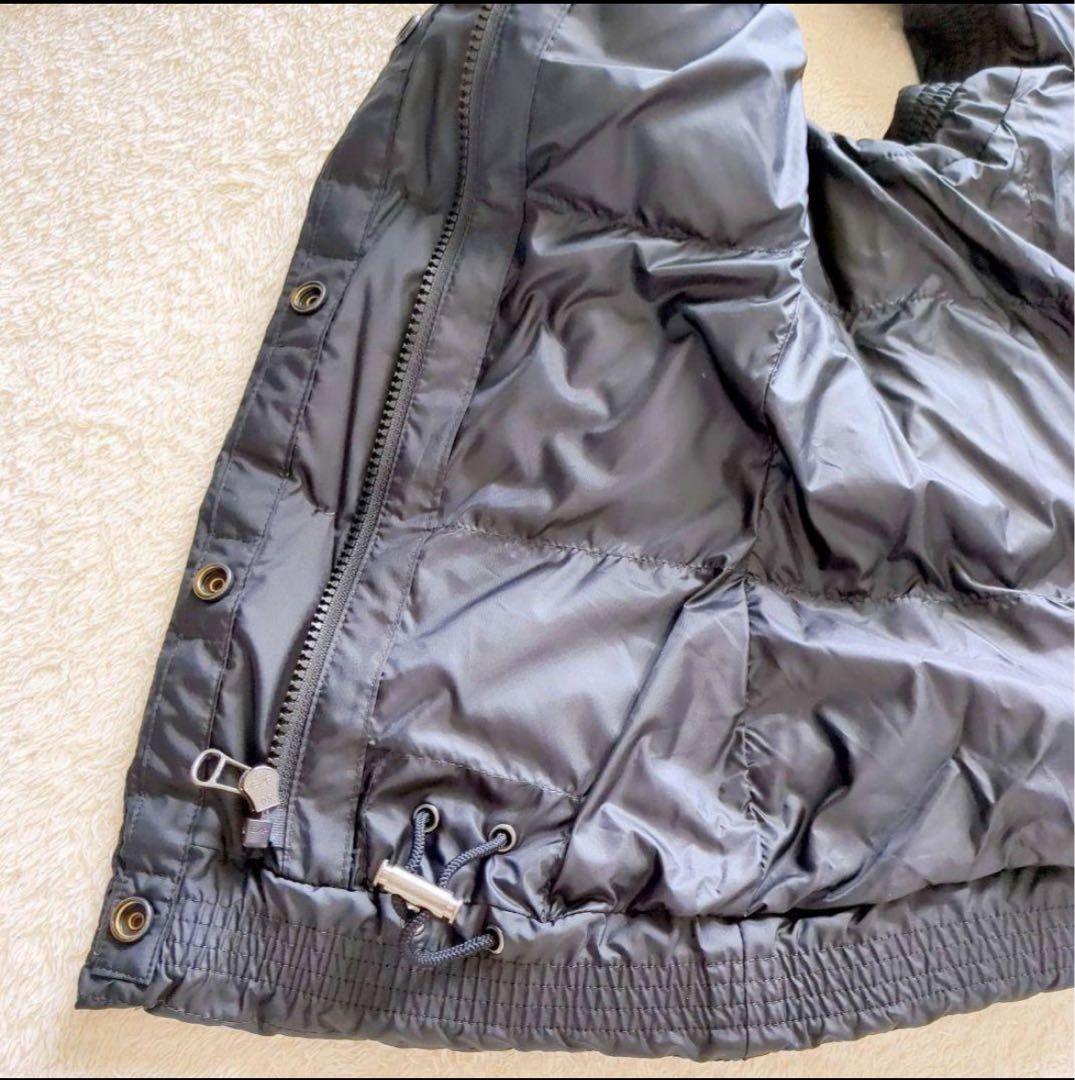 ラルフローレン　ダウンベスト　S　黒　ニットショールカラー　ダウン　カシミヤ