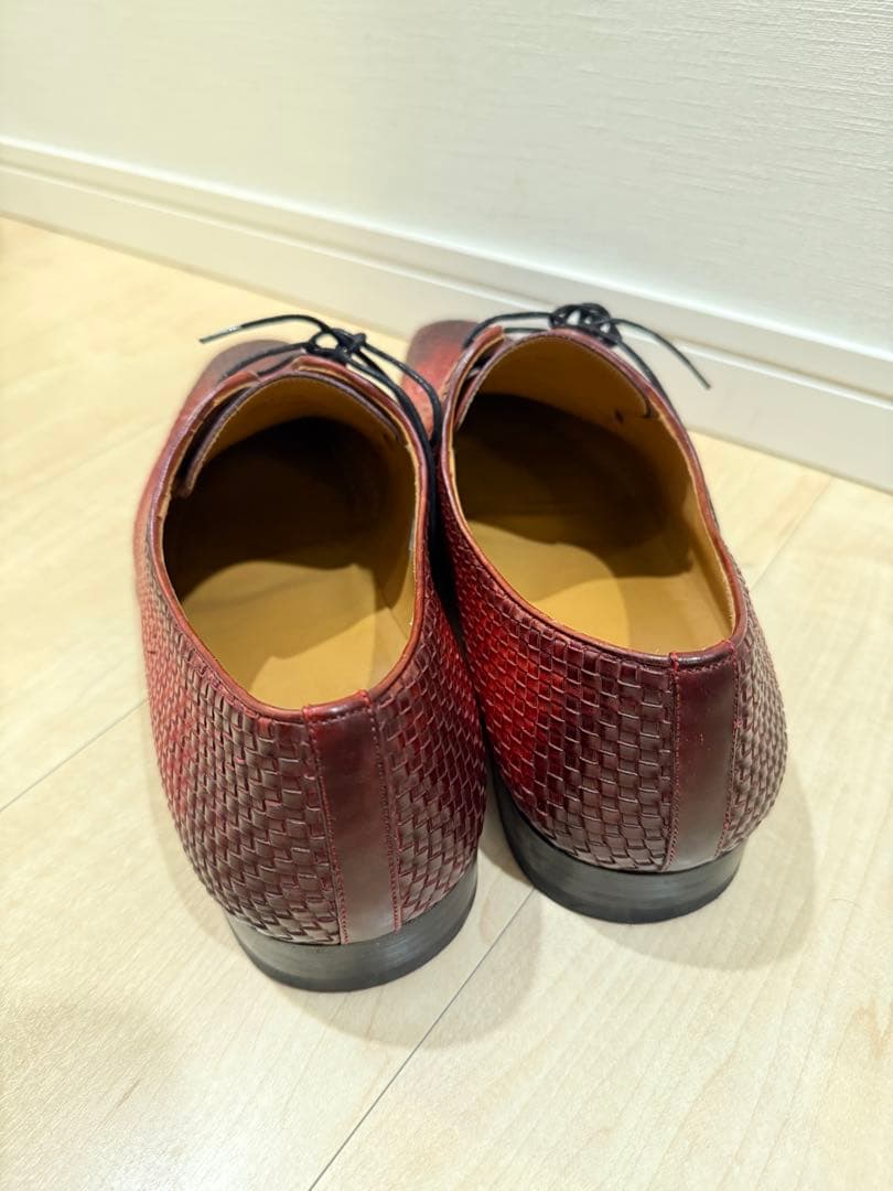 【値下げ】【美品】マグナーニ EU44 イントレチャート　レザーシュー