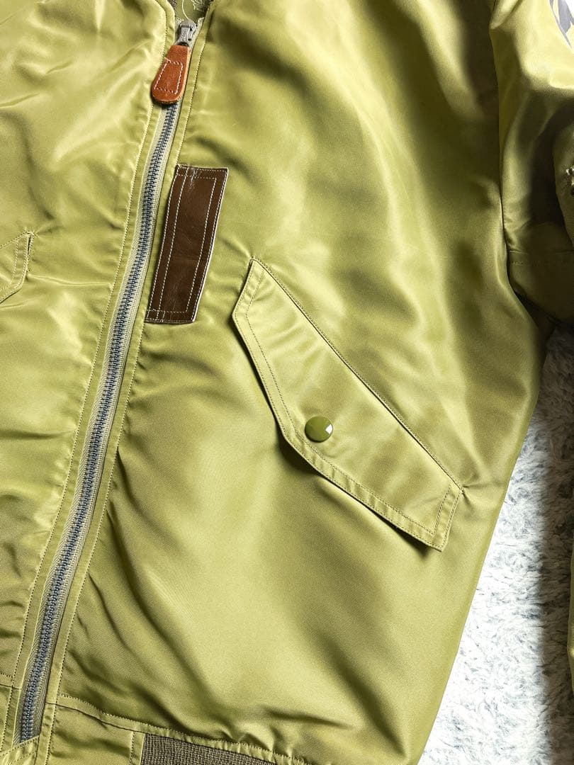 極美品【バズリクソンズ】L-2 フライトジャケット セージグリーン 36