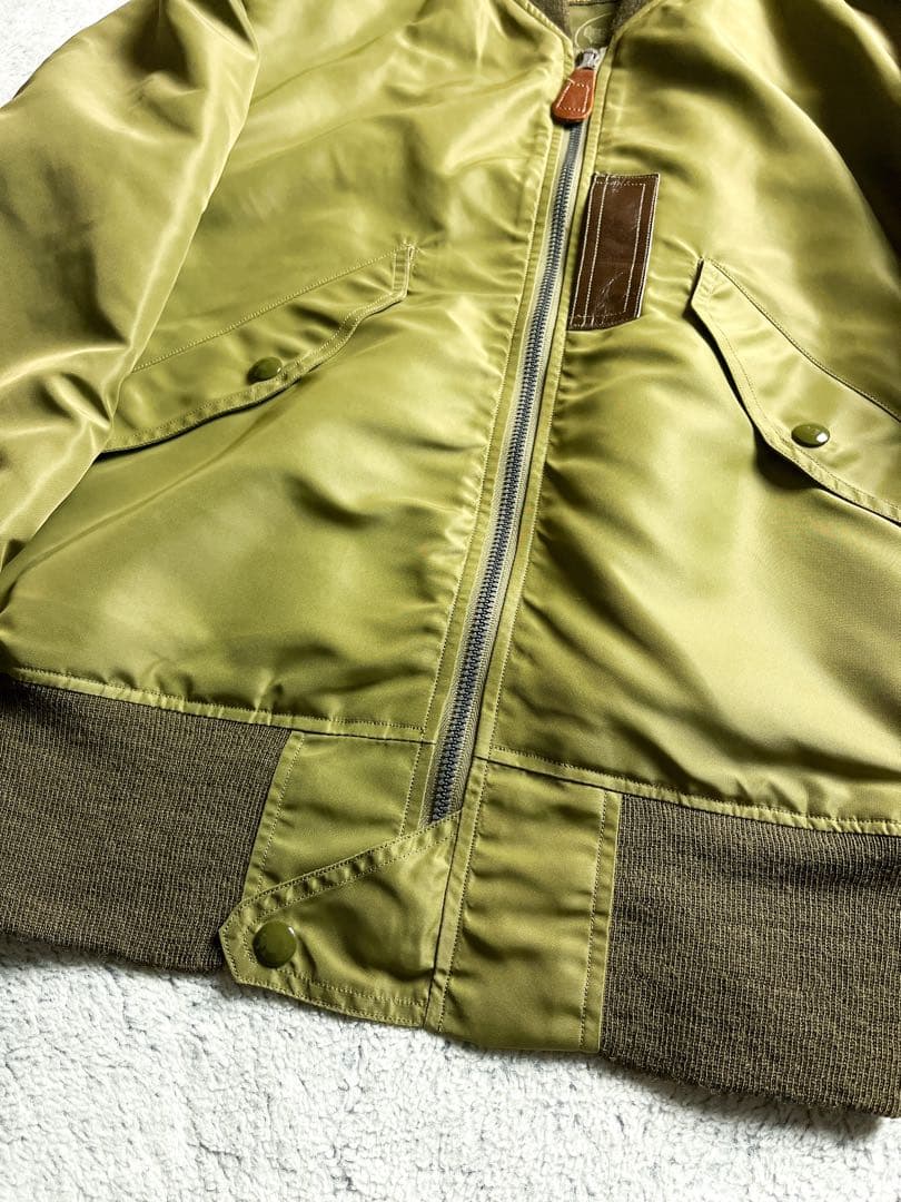 極美品【バズリクソンズ】L-2 フライトジャケット セージグリーン 36