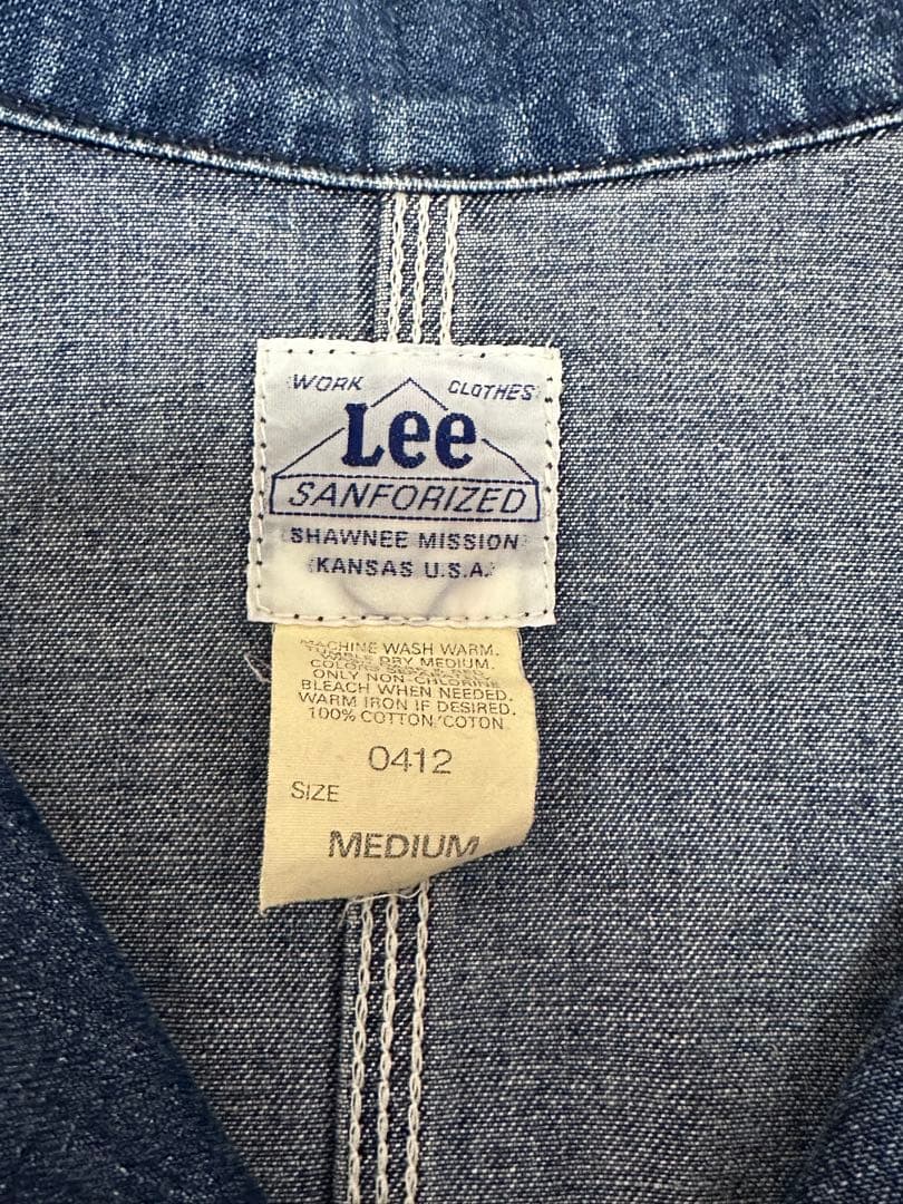 【最終値下げ】Lee 91-J ハウスタグ 加工 デニムカバーオール 復刻　M