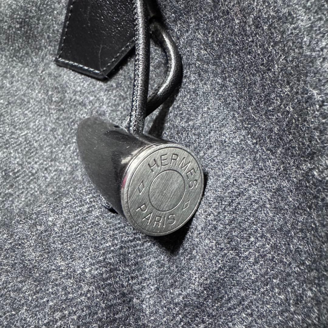 HERMES エルメス セリエボタン ダッフルコート カシミヤ