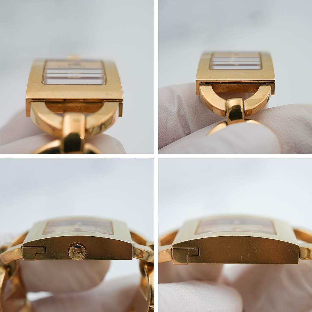 【稼働】 DIOR マリス スクエア D78-159 ゴールド レディース腕時計