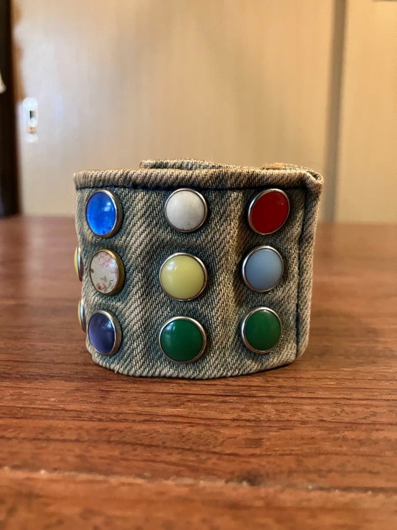 キャピタル　Denim&recycle button Bracelet！　美品