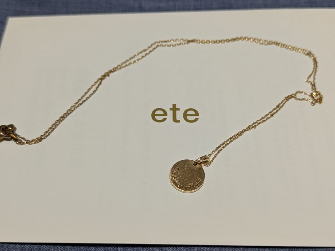 ete k10 ダイヤモンドネックレス